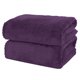thumbnail image 1 of Juego de toallas de baño MOONQUEEN de microfibra de secado rápido, paquete de 2 unidades, color morado, 1 of 7
