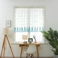 thumbnail image 1 of Leaves Sheer Curtain Tulle Window Voile Drape Valance 1 Panel Fabric, 1 of 9