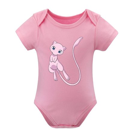 

Pokemon Newborn Pink Climbing Bodysuit Baby Boys&Girls Short Sleeve Tops 3 Months