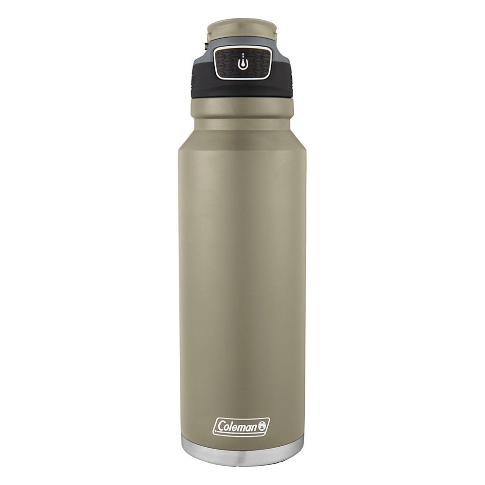 Coleman AUTOSEAL FreeFlow Stainless Steel Insulated Water Bottle, 40oz