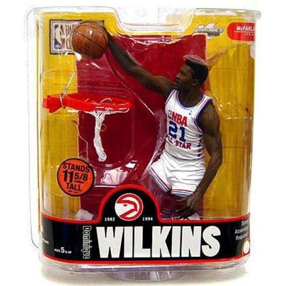 Dominique Wilkins Action Figure White All Star Jersey Variant NBA