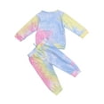 thumbnail image 5 of One opening 2020 New Newborn Baby Home Wear Infant Girls Tie-Dye Clothes 2Pcs Long Sleeve Pullover Top+ Pants Color Printing, 5 of 5
