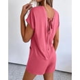 thumbnail image 6 of BTFBM Rompers for Women Summer Casual Dressy One Piece Shorts Tshirt Pants Jumpsuit Beach Vacation Clothes Outfit, 6 of 9