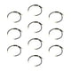 thumbnail image 2 of 10 pulseras deslizantes ajustables de nailon, pulseras retorcidas (225 mm) - Metal amigable Aureato negro, 2 of 9