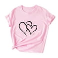 thumbnail image 5 of GaThRRgYP Spring Tops for Women,Plus Size Tops for Women Dressy,Women Girls Plus Size Sunflower Print Tees Short Sleeve T Shirt Blouse Tops, 5 of 8