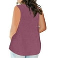 thumbnail image 3 of fatyb Womens Plus Size Tank Tops Loose Sleeveless V Neck T Shirts Summer Dressy Casual Blouses Tanks S-5XL, 3 of 4