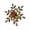 Red/Green, variant on Saro Lifestyle Festive Flurry Beaded Snowflake Napkin Ring (Set of 4)
