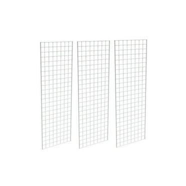 2' X 6' Gridwall Panels - 3 Pcs Box - Grid Wall Display White