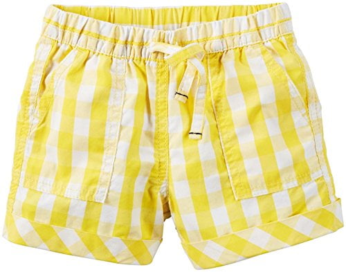 yellow plaid shorts