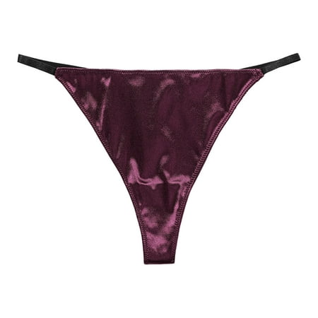 LARUYEKO Women Underwear Sexy Thin Strap Thong Pure Crotch Solid Color Sports Underwear T Pants Women s Cotton Underwear High Waisted Ladies Full Coverage Panties High-Cut Stretch Cool Underwear