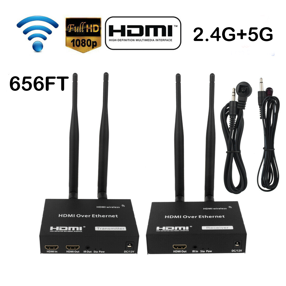 TNP Wireless HDMI Transmitter and Receiver Kit Wireless HDMI Extender