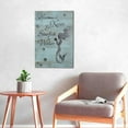 thumbnail image 3 of HFDF Mermaid Wall Decor For Canvas Wall Art Mermaid Kisses and Starfish Wishes spirational Quotes Poster Rustic Giclee Prt Home Artwork For Girl Room Decoration Nautical Themech 16x20inch Framed, 3 of 5