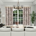 thumbnail image 3 of LFEEY Beige Leaf Print Blackout Curtains 2 Panels, 42x72 inch, 3 of 6