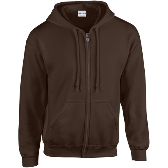 Adult Heavy Blend 8 oz., 50/50 Full-Zip Hooded Sweatshirt - WHITE - S