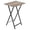 Greige + Black-1, variant on Folding TV Tray Table Rustic Brown + Black 1 For Small Spaces