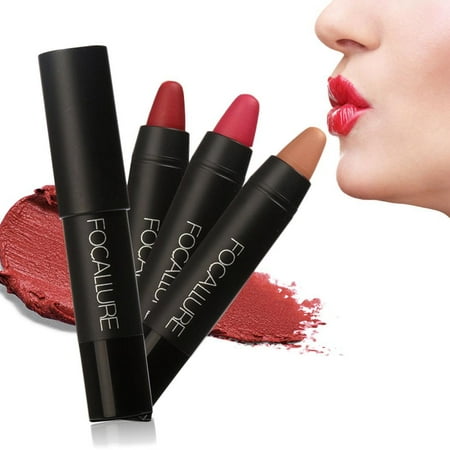 Color Gloss Lipstick - 12 Colors Makeup Waterproof Long Lasting Beauty Lipstick Lip Gloss Pencil