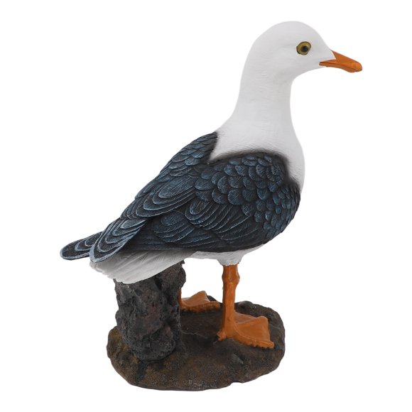 Resin Seagull Decor Statue, Sea Bird Figurine, Animal Seagull Ornaments Decorations for Home Landscape Office Decoration, Great Gift
