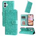thumbnail image 3 of Funda tipo cartera GANGXUN para iPhone 16 , diseño girasol, cuero PU, soporte, cierre magnético, tarjetero, 3 of 5