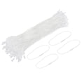 thumbnail image 1 of Cuerda de poliéster Uxcell para etiquetas colgantes con bloqueo de plástico, 190 mm/7.48" de longitud, 1 mm/0.04" de diámetro, paquete de 200, blanco, 1 of 5