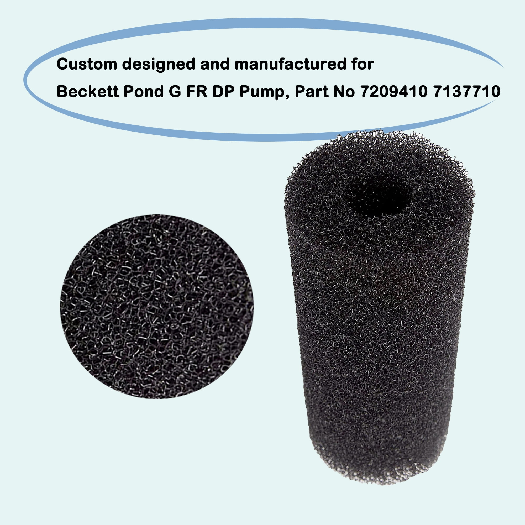 Delapan Pre-Filter Sponge Roll Fit for Beckett Pond G FR DP Pump, Part No 7209410 7137710, 15 Pack