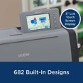 thumbnail image 6 of Brother ScanNCut SDX125EGY DIY Cutting Machine with Scanner, Adhesive Vinyl Sheets, Transfer Roll and 6 CADXBLD1 Replacement Blades, 6 of 14