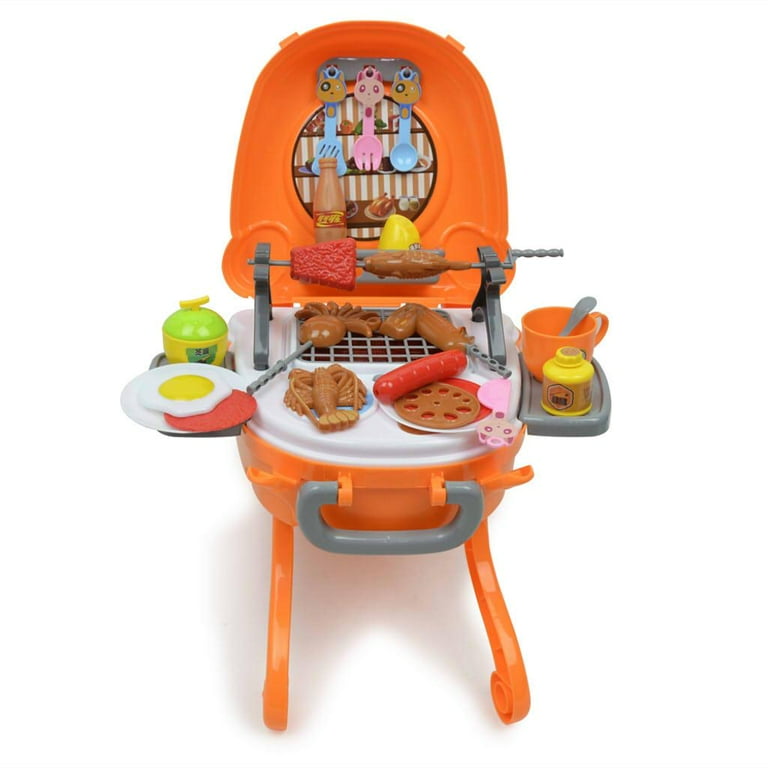 SHOP-STORY - LUXURY CASE BBQ : Set de 5 Ustensiles Or pour Barbecue