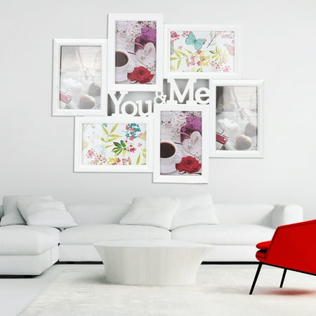 Six Frame Display - Wedlies Photo Frames 4x6 Collage 6 Images You&Me Picture Display Photo Frames For Wall