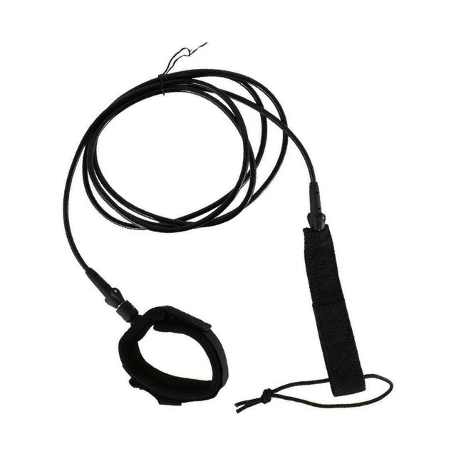 facefd Surfboard Leash Surfing Leash String Leg Surfboard Leash String Rope Cord Calf Leash 8feet Black
