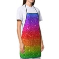 thumbnail image 4 of Sikiie Rainbow Glitter Aprons for Kitchen Cooking Aprons, Chef Apron for Men Women Chef, 4 of 7