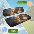 thumbnail image 6 of Psesaysky Bald Eagle Print Univesal Seat Covers for Golf Cart Ezgo Ordinary Seats, USA Flag Breathable Cloth Fashion Appearance Golf Cart Accessories, No Need Detaching Armrests, 6 of 8