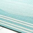 thumbnail image 5 of Livabliss Outdoor Rugs, 2x8 Alfresco Modern Aqua Runner Area Rug for Patio, Porch, Deck, Backyard, Waterproof Indoor Outdoor Carpet (2'5" x 7'10" Runner), 5 of 5