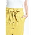thumbnail image 4 of Falda midi con cinto Roman Fashion /Juvenil, 30483 (Mostaza) amarillo CH, 4 of 5