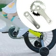 thumbnail image 2 of Juego de bielas para bicicletas para niños, Juego de bielas para bicicletas para niños, Piezas de repuesto portátiles, Orificio cuadrado, Piezas de bi 28T Gris Plata, 2 of 8