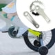 thumbnail image 2 of Juego de bielas para bicicleta para niños perfecl de aleación de aluminio 28T Gris plata, 2 of 8