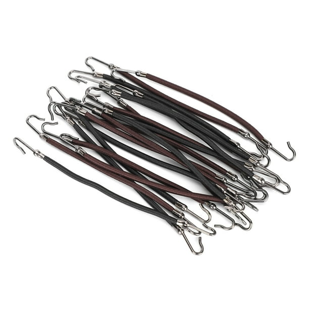 YLSHRF 20pcs Women Ponytail Hooks Hair Clips Elastic Hair Ties