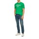 thumbnail image 4 of s.Oliver Camiseta hombre - Basic, estampado logo, cuello redondo, algodón Verde M (Medium), 4 of 4