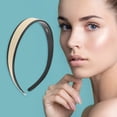 thumbnail image 2 of Unique Bargains 1 Pc Simple Anti-slip Headbands for Women Beige Black, 2 of 6