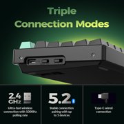 Keychron K8 HE TKL Wireless RGB Magnetic Switch Keyboard, Rapid Trigger, QMK, 2.4G/BT, Standard Black