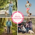 thumbnail image 2 of Jumpress Hands Free Dog Leash 4.7-6.5FT, Reflective Shock Absorbing Bungee Dog Leash & Car Seat Belt, Durable for Medium Large Dogs Walking Running (Pink), 2 of 7