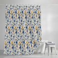 thumbnail image 4 of Spring Blue Flowers Shower Curtain Set, Waterproof Shower Curtains for Bathroom, Vintage Floral Botanical Rustic Garden Washable Fabric Bath Curtain for Bathtub Decoration with Hooks 72x78 Inches, 4 of 9