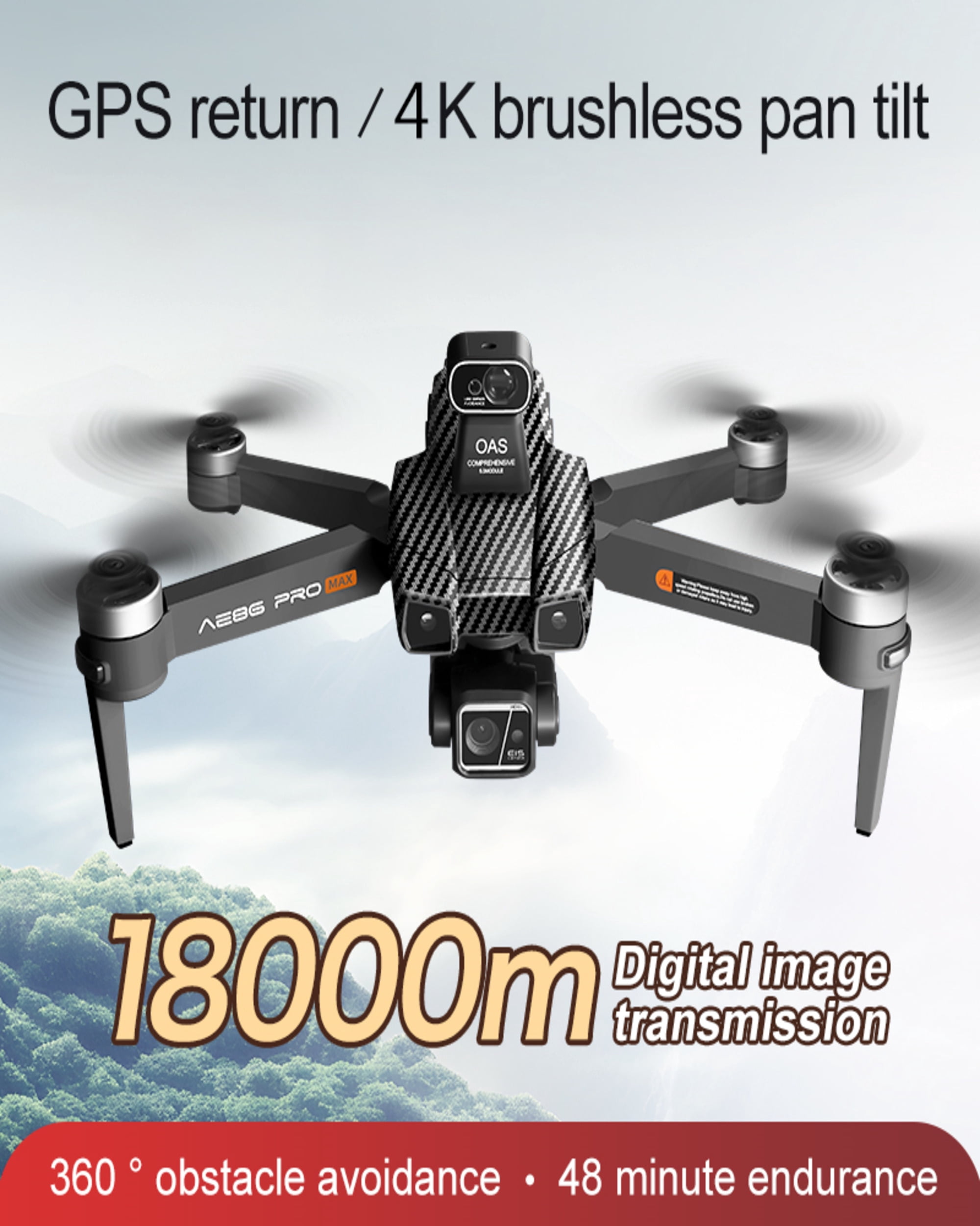 Ae86 Pro Max Screen Control Aerial Drone with Camera, 1 Battery Included