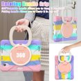 thumbnail image 6 of Case for iPad Mini 7th/6th Generation 8.3 inch 2024/2021, 360 Degree Rotating Hand Grip Shockproof Cover with Shoulder Strap, Colourful Pink, 6 of 7