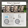 thumbnail image 2 of Sophia & William 7-Pieces Outdoor Patio Dining Set Metal Cushioned Chairs and Table Furniture Set for 6,Beige, 2 of 7