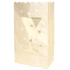 Just Artifacts Paper Luminarie Bags for Decorative and Path Lighting (10pc, Wine Cup and Star)