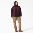 thumbnail image 4 of Women’s Plus Quilted Vest, Burgundy, 3PS, 4 of 5
