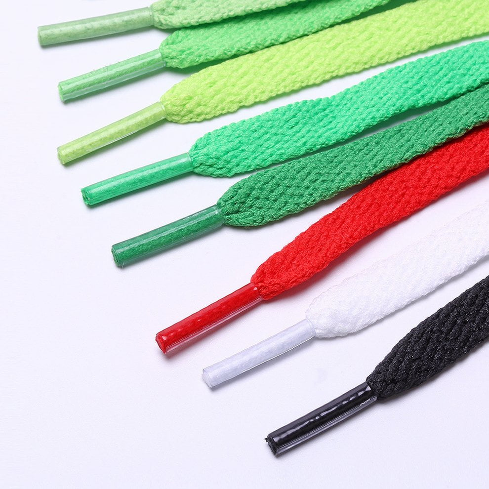 1pcs Flat Polyester Shoelace Coloured Bootlace Sports Shoe Sneakers ...