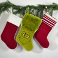 thumbnail image 4 of The Grinch FurryFace 20" Christmas Stocking, 4 of 4