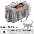 thumbnail image 3 of Transportadora para mascotas LEHNI, plegable de lados blandos, aprobada por TSA, 3 of 7
