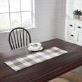 thumbnail image 2 of VHC Brands Runner 12x36, Cotton Dining Room, Kitchen Table Runner, Country Farmhouse Style, Annie Buffalo Check Brown & White, 2 of 3