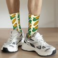 thumbnail image 6 of Daiia Corn 8 Print Crew Socks – Soft Breathable Long Socks for Men & Women, Moisture-Wicking & Comfortable Daily Wear Socks, One-Size Fits Most (US 5-11), 6 of 6